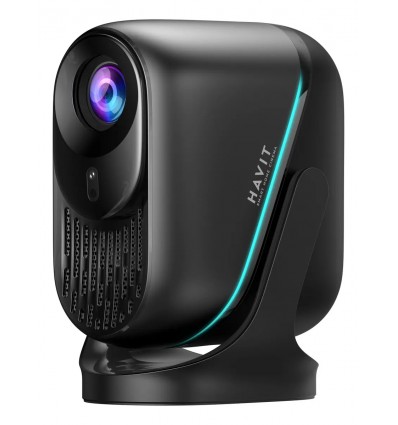 Proyector Smart Havit Pj220 Pro Android 13.0 250 Ansi 4k Negro