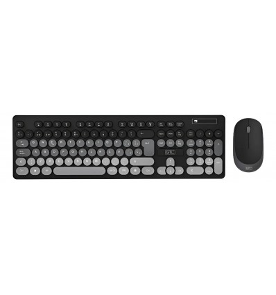 Combo Teclado Y Mouse Inalambrico Gtc Cbg-027 Soft Duo Nigth