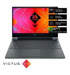 Notebook Gamer Hp Victus Ryzen 5-8645, 16Gb, Ssd 1Tb, RTX 3050 6Gb 15.6" Win11
