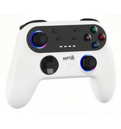 Control Raptor Apex Wireless p/PC/PS3/Swith/Android Negro Blanco