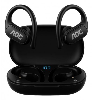 Auriculares Deportivos Bluetooth Ciclism Tipo Gancho AOC Acd3511 Running Resistente Sudor TWS