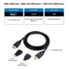 Cable HDMI 1.5m con Adaptadores Micro y Mini HDMI