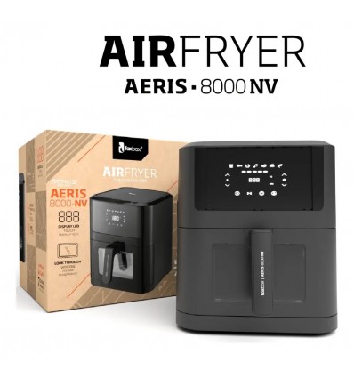 Freidora de Aire Foxbox Genus Aeris-8000nv Easy Fry 8lt Negro 1800w