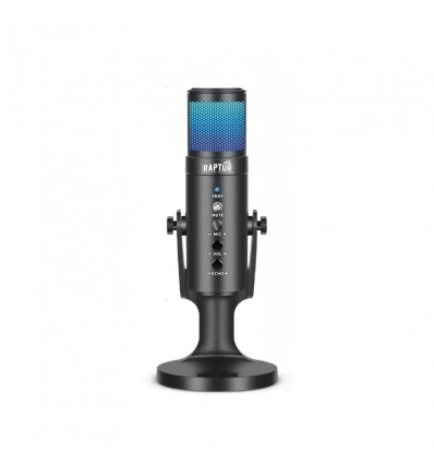 Microfono Raptor Vox PRO RGB USB p/Streaming