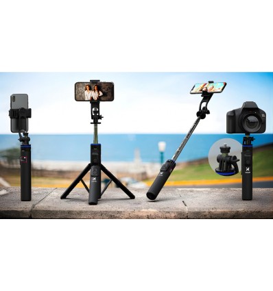Selfie Stick Xtech - Trípode Flexible con Bluetooth y Control