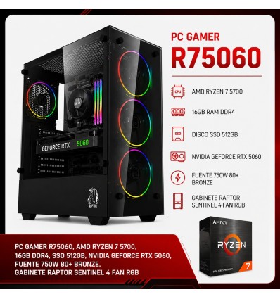 Pc Gamer Ryzen 7-5700 | RTX 5060