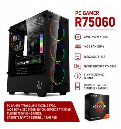 Pc Gamer Ryzen 7-5700 | RTX 5060