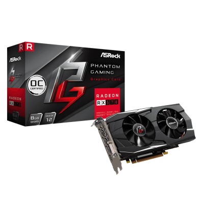 Placa De Video Asrock Radeon Rx 570 8gb Oc