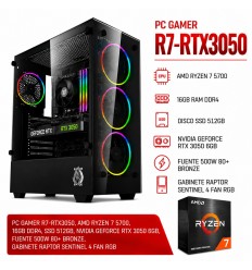 Pc Gamer Ryzen 7-5700 | RTX 3050 6Gb DDr6 | Ram 16Gb | Disco M.2 500GB