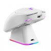 Mouse Raptor Storm Grip White Wireless 4 botones 24000 DPI C/base Cargadora
