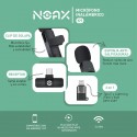 Micrófono Corbatero Noax K9 Inalámbrico Type-c Lightning Color Negro