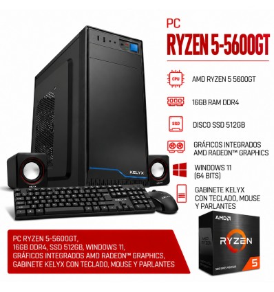 PC Gamer Ryzen 5-5600GT | Ram 8Gb | Ssd 480gb | W11